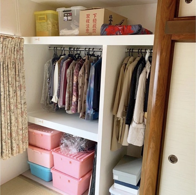 【after】床の間だったとは思えないほど使い勝手のよい収納に生まれ変わりました。