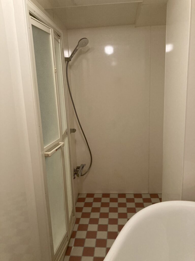 after　シャワースペースの水栓は機能性重視しました。